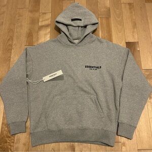 Grey Essentials fear of god hoodie